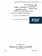 IS 5182 - 20 Methods For Measurement of Air Pollution Part 20 Carbon Disulphide