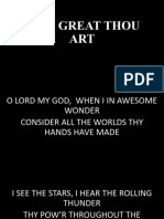 How Great Thou Art
