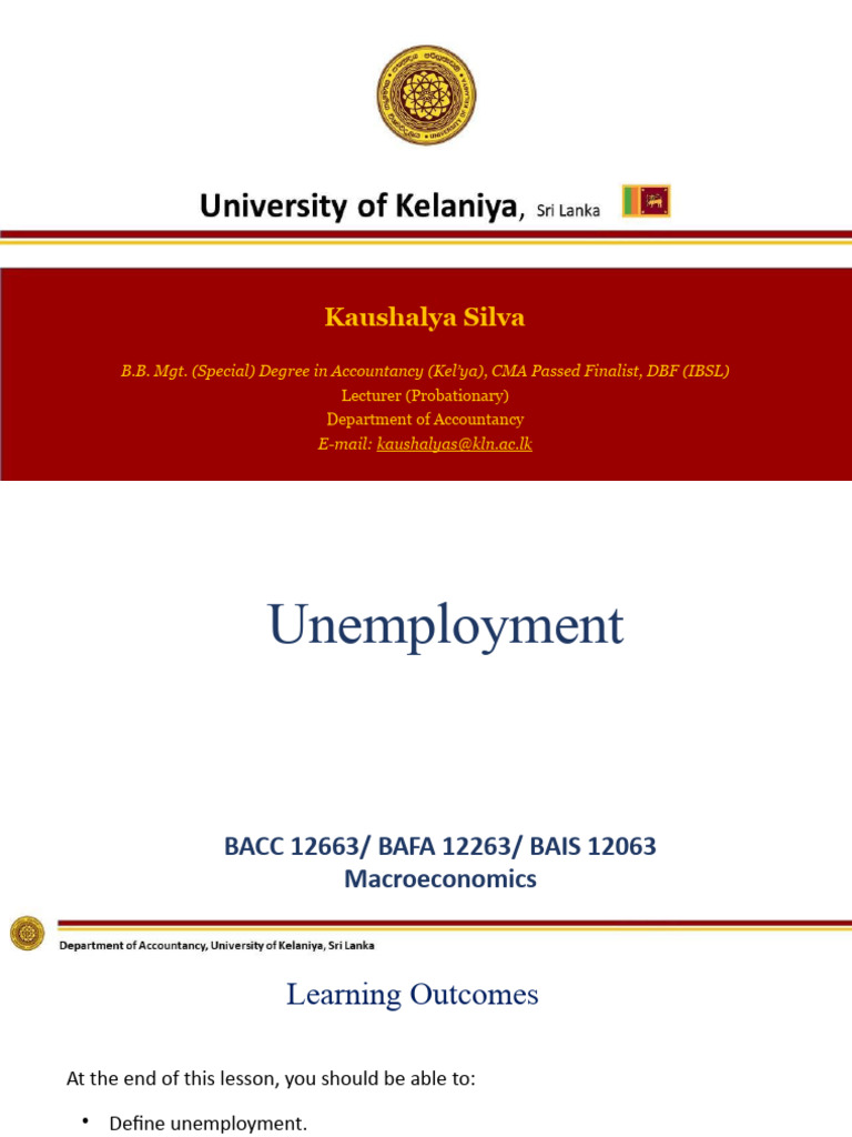Unemployment | PDF | Unemployment | Labour Economics
