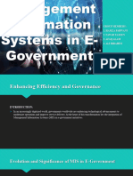 MIS in E-Government