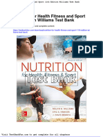 Full Download Nutrition For Health Fitness and Sport 11th Edition Williams Test Bank
