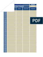 Employee Attendance Sheet