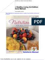 Full Download Nutrition For Healthy Living 3rd Edition Schiff Solutions Manual