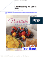 Full Download Nutrition For Healthy Living 3rd Edition Schiff Test Bank