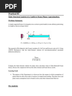 Practical 05 - FEA