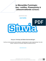 Stuvia 780549 Algemene Menselijke Fysiologie Lestranscripties Notities Powerpoints en Handboek Allesomvattende Cursus
