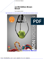 Full Download Nutrition Now 8th Edition Brown Solutions Manual