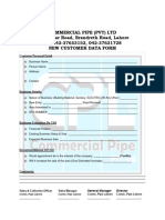 C.P.L Customer Data Form