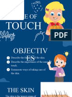 Blue Illustrative Sense of Touch Science Presentation