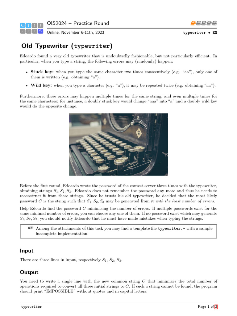 typewriter (it) PDF Password Computing