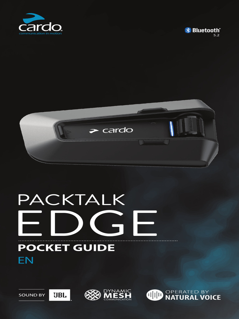 Cardo Packtalk Edge Quick Guide | PDF | Telephone | Consumer