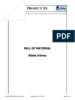 NPT Sop Pde 004 f08 Bom Globe Valve