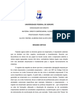 Resumo Crítico 4 - Rafael Almeida Dias Alves - Empresarial