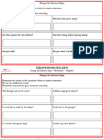 Change The Sentence Types KS2 SPAG SATs Test Practice Interactive Beginner