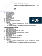 Basic and Action Research Template and Format 1