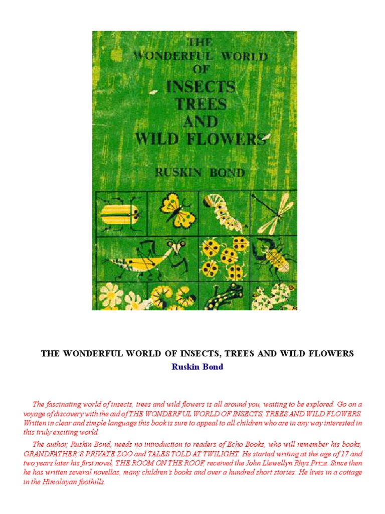 The Wonderful World of Insects, Trees and Wild Flowers Ruskin Bond PDF