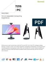 Thinvent All in One PC T215 Datasheet