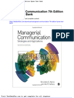 Full Download Managerial Communication 7th Edition Hynes Test Bank