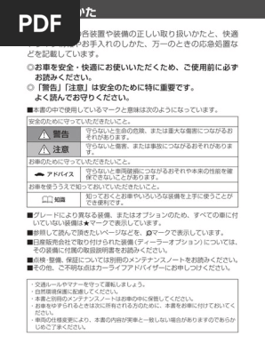 Ferari 348 日本語版と原版 取扱説明書（日本語は訂正版付属） Nissan Atlas F24 Truck Owner's Manual PDF | PDF