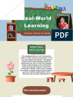REAL-WORLD LEARNING PPT Marilyn M. Madali