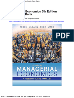 Full Download Managerial Economics 5th Edition Froeb Test Bank