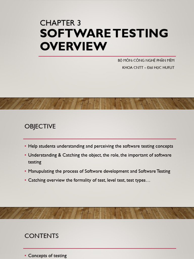 Lý Thuyết Kiểm Định Chất Lượng Phần Mềm - 3.1. Software Testing ...