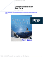 Full Download Managerial Economics 8th Edition Samuelson Test Bank
