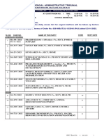 West Bengal Administrative Tribunal: TO TO