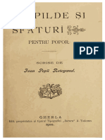 Reteganul, Ion Pop - Pilde Si Sfaturi Pentru Popor, 1900