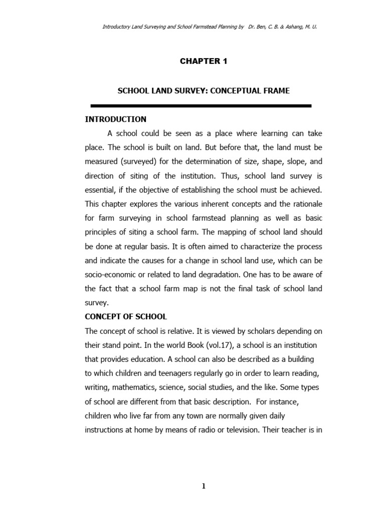 Introductory Land Surveying and School Farmstead Planning PDF