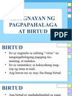 Kaugnayan NG Pagpapahalaga at Birtud