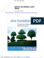 Full Download Java Foundations 3rd Edition John Lewis Test Bank