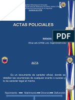 Actas Policiales