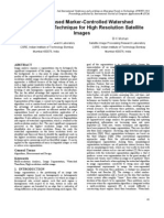 Wavelet Based Marker-Controlled Watershed Segmentation Technique For High Resolution Satellite Images