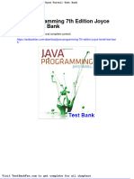 Full Download Java Programming 7th Edition Joyce Farrell Test Bank