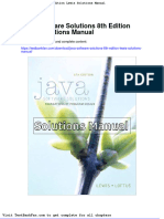 Full Download Java Software Solutions 8th Edition Lewis Solutions Manual