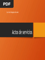 4 Actos de Servicio