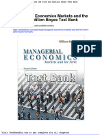Full Download Managerial Economics Markets and The Firm 2nd Edition Boyes Test Bank
