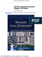 Full Download Managers and The Legal Environment 9th Edition Bagley Test Bank