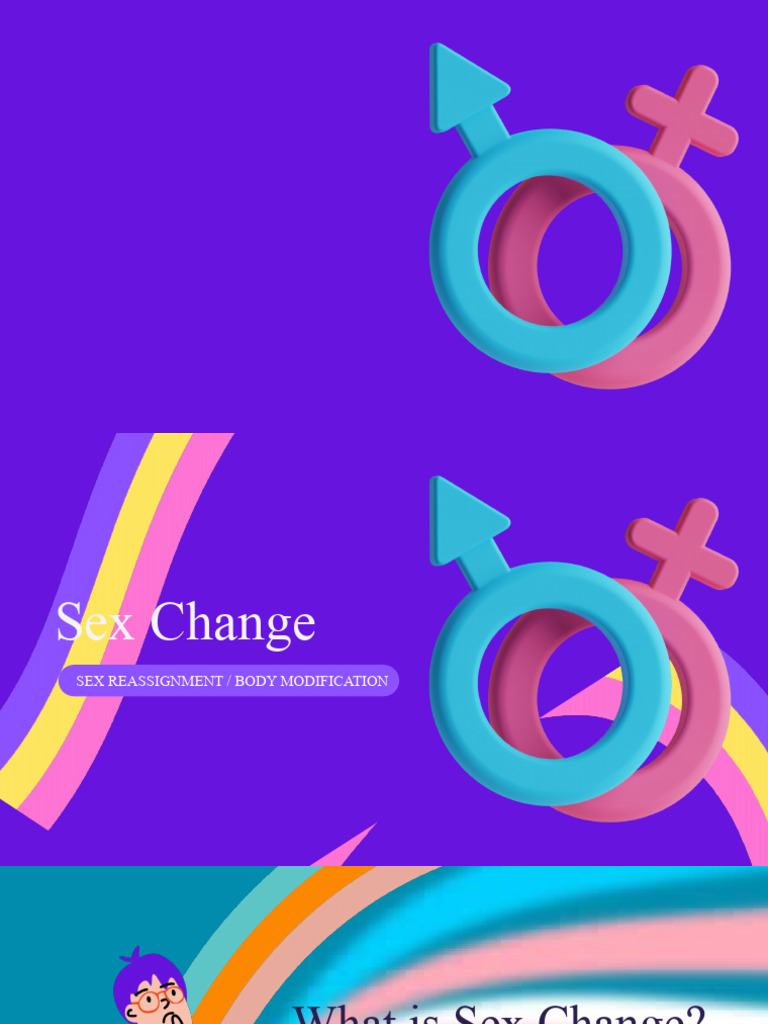 Sex Change PDF Transsexual Gender