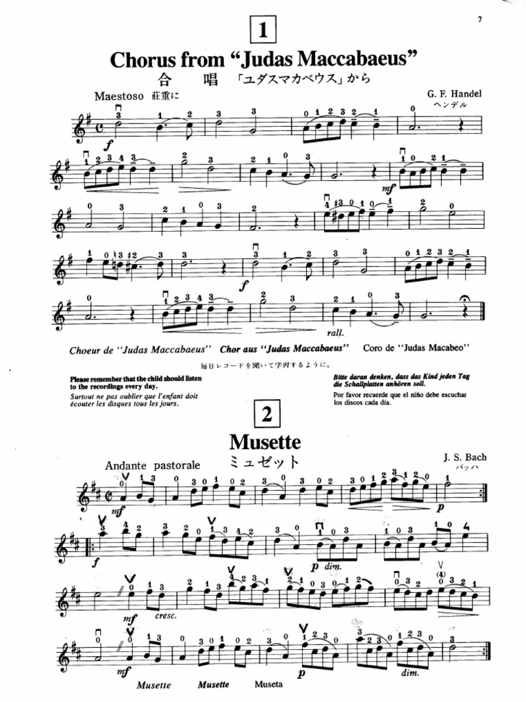 Suzuki Violin Volume - 02 | PDF