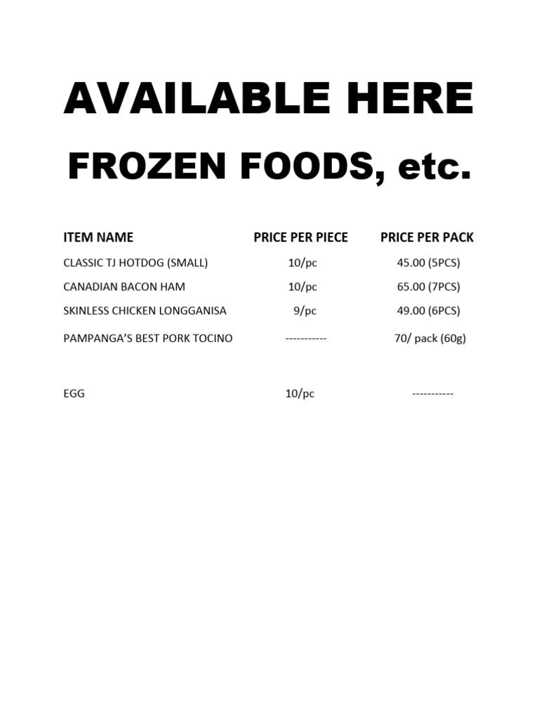 Frozen Foods PDF