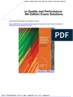 Full Download Managing For Quality and Performance Excellence 9th Edition Evans Solutions Manual