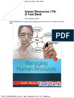 Full Download Managing Human Resources 17th Edition Snell Test Bank