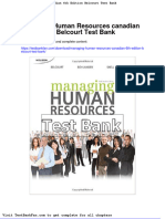 Full Download Managing Human Resources Canadian 6th Edition Belcourt Test Bank