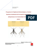 Programa de Vigilancia Entomologica y Control Mosquito Tigre 2021