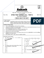 10X-CBSE - NTSE - 01 (Workshop S-I) - MAT - 2021-12-26 - 2021 - Q