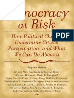 Stephen, Macedo - Democracy at Risk - How Political Choices Undermine Citizen Participation-Brookings Institution Press (2005)