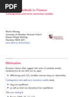 FI4003 Lec Cointegration and Ecm