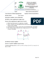 Analog Electronics Exam